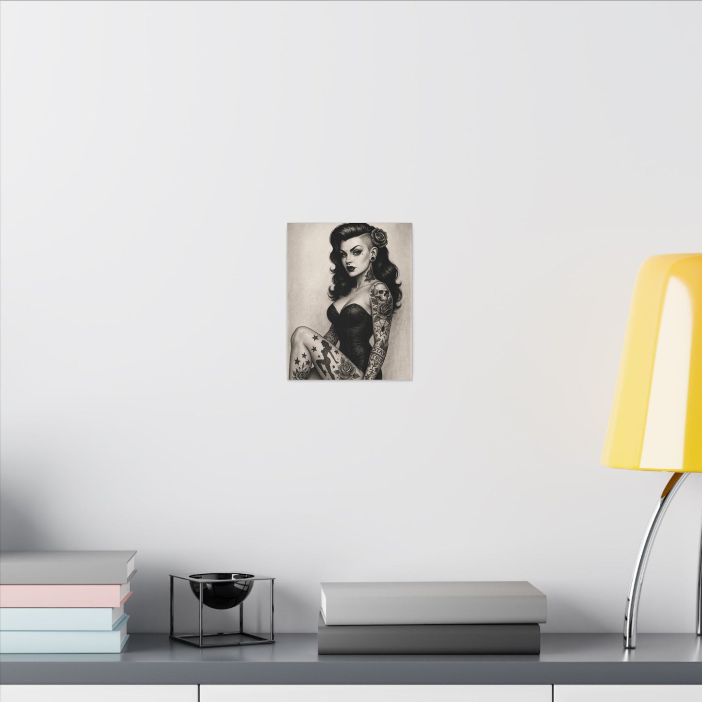 Pinup Tattoo Art Canvas Print