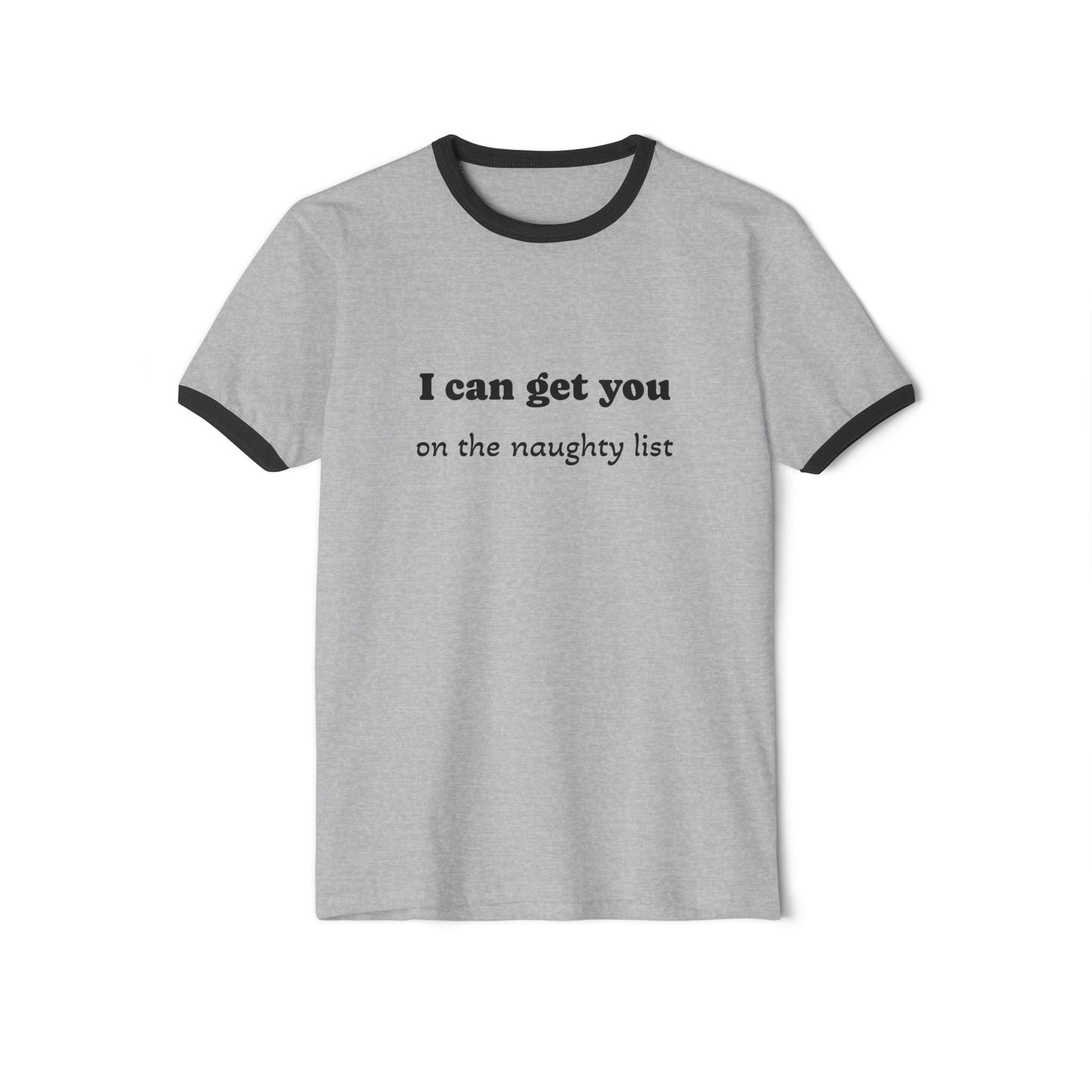 Naughty List Unisex Ringer T-Shirt