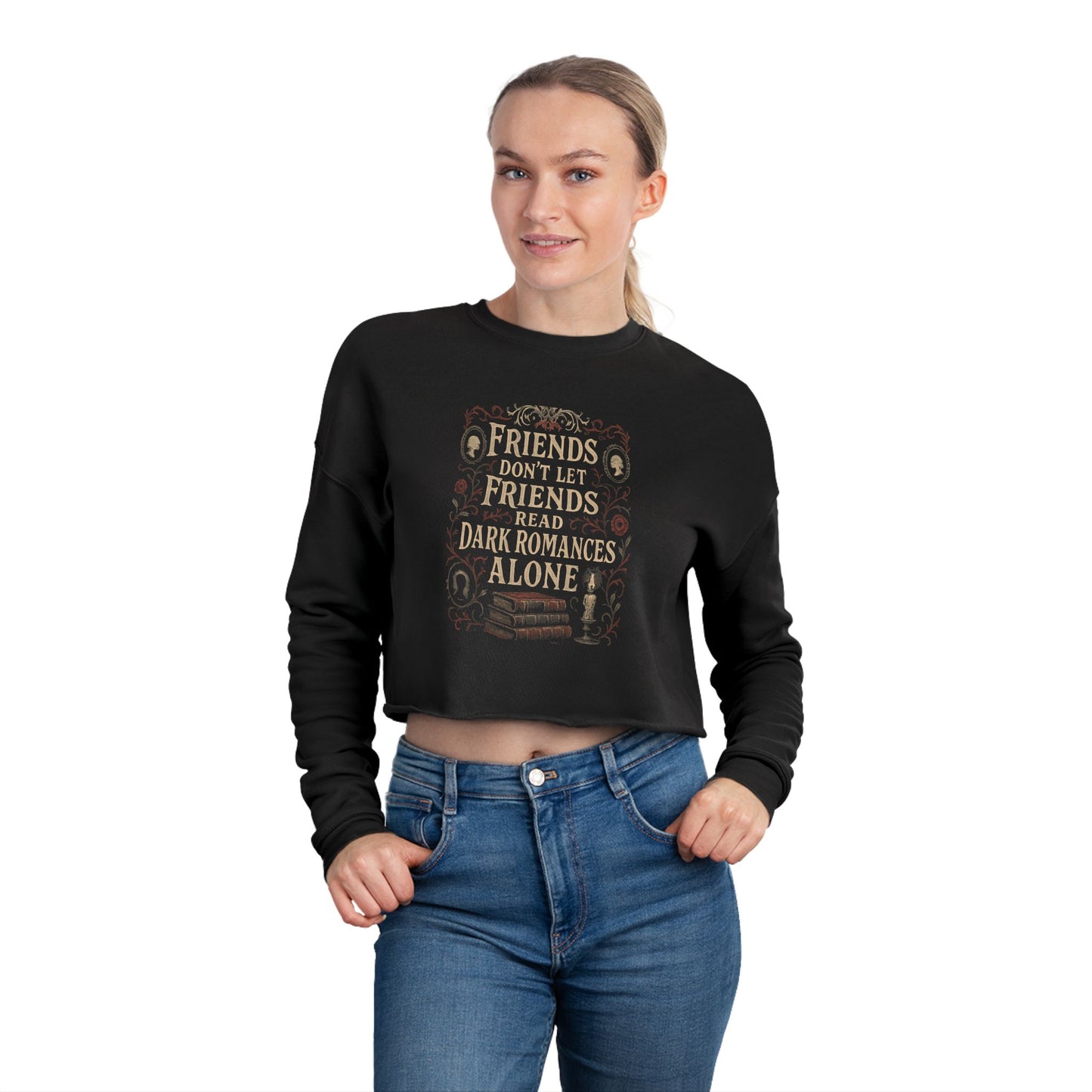 Dark Romance Cropped Sweatshirt