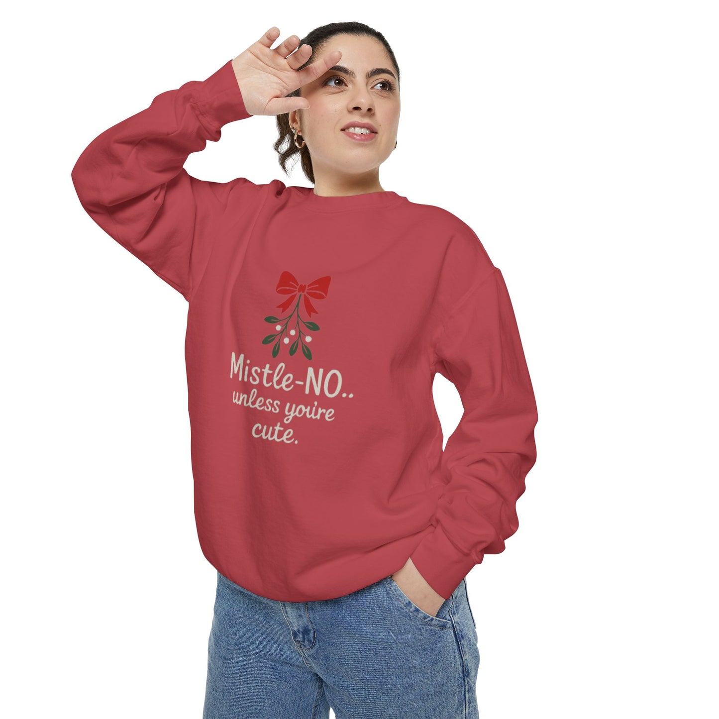 Mistletoe Humor Sweatshirt