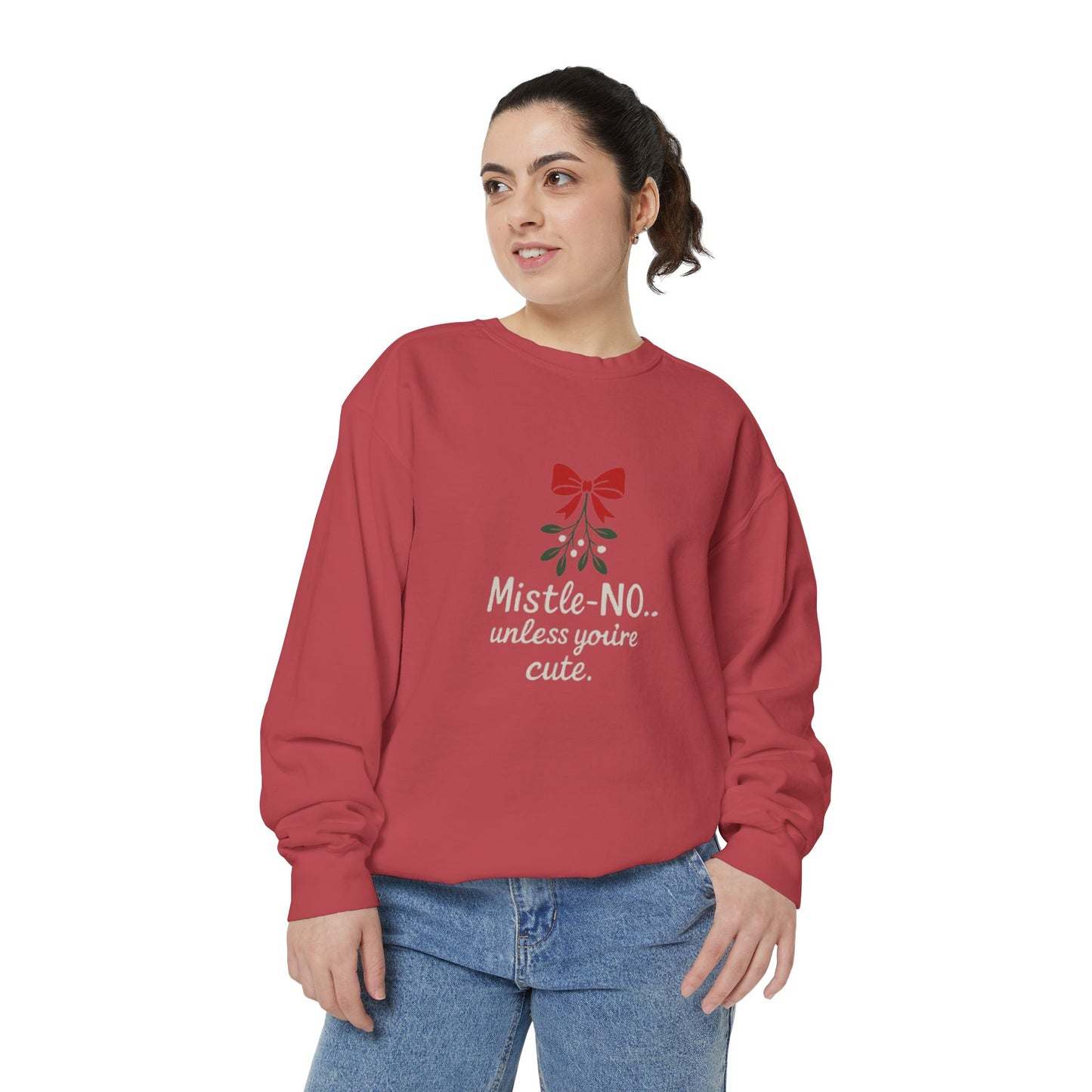 Mistletoe Humor Sweatshirt