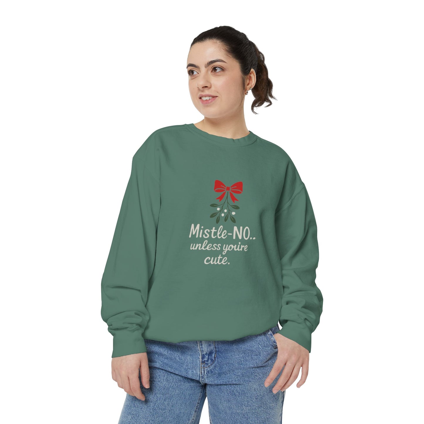 Mistletoe Humor Sweatshirt
