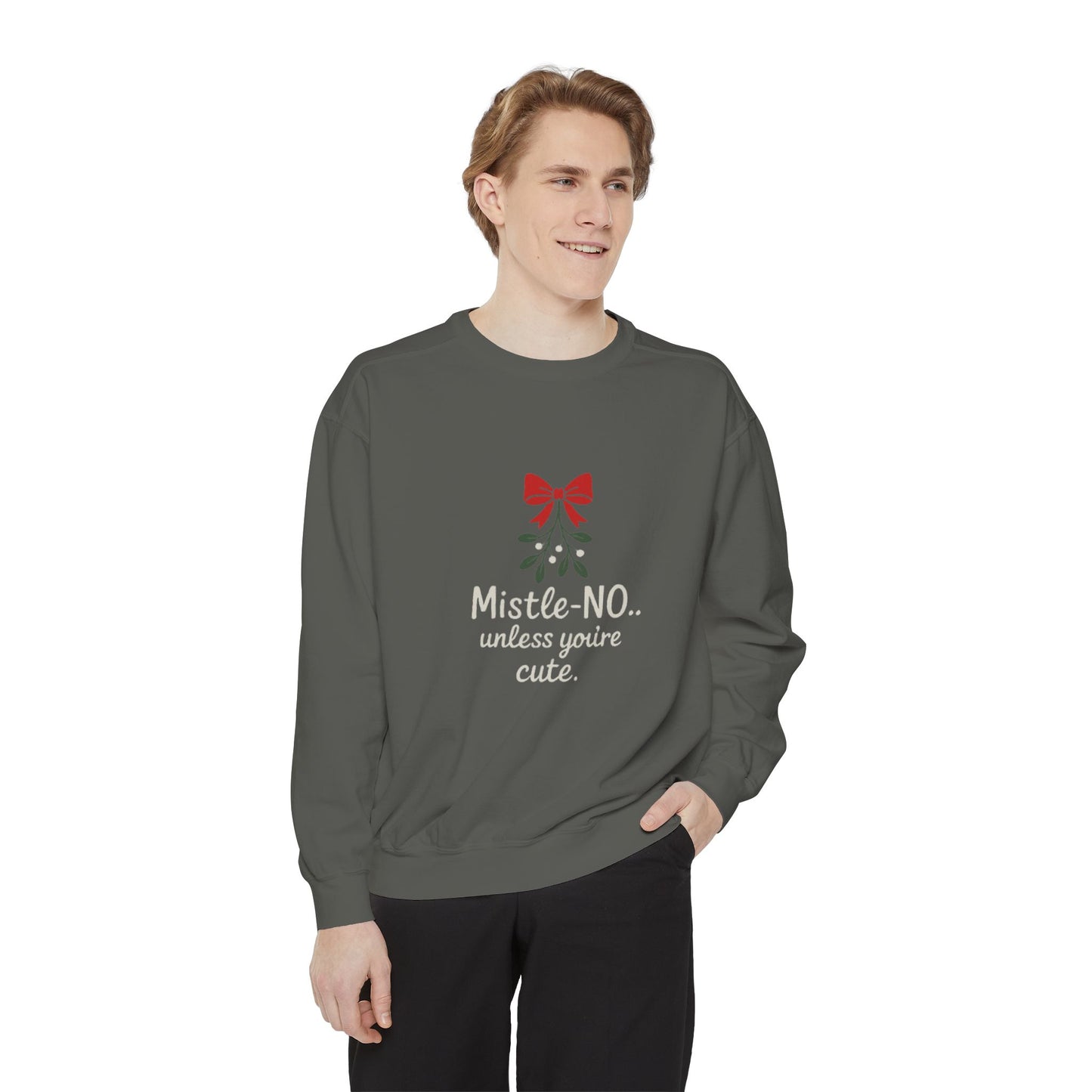 Mistletoe Humor Sweatshirt
