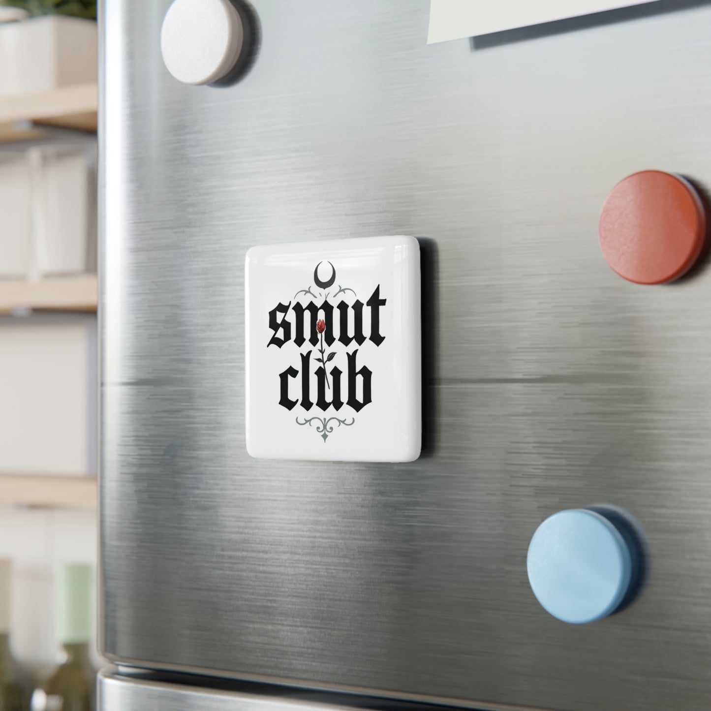 Smut Club Square Porcelain Magnet - Unique Gift for Rebel Souls