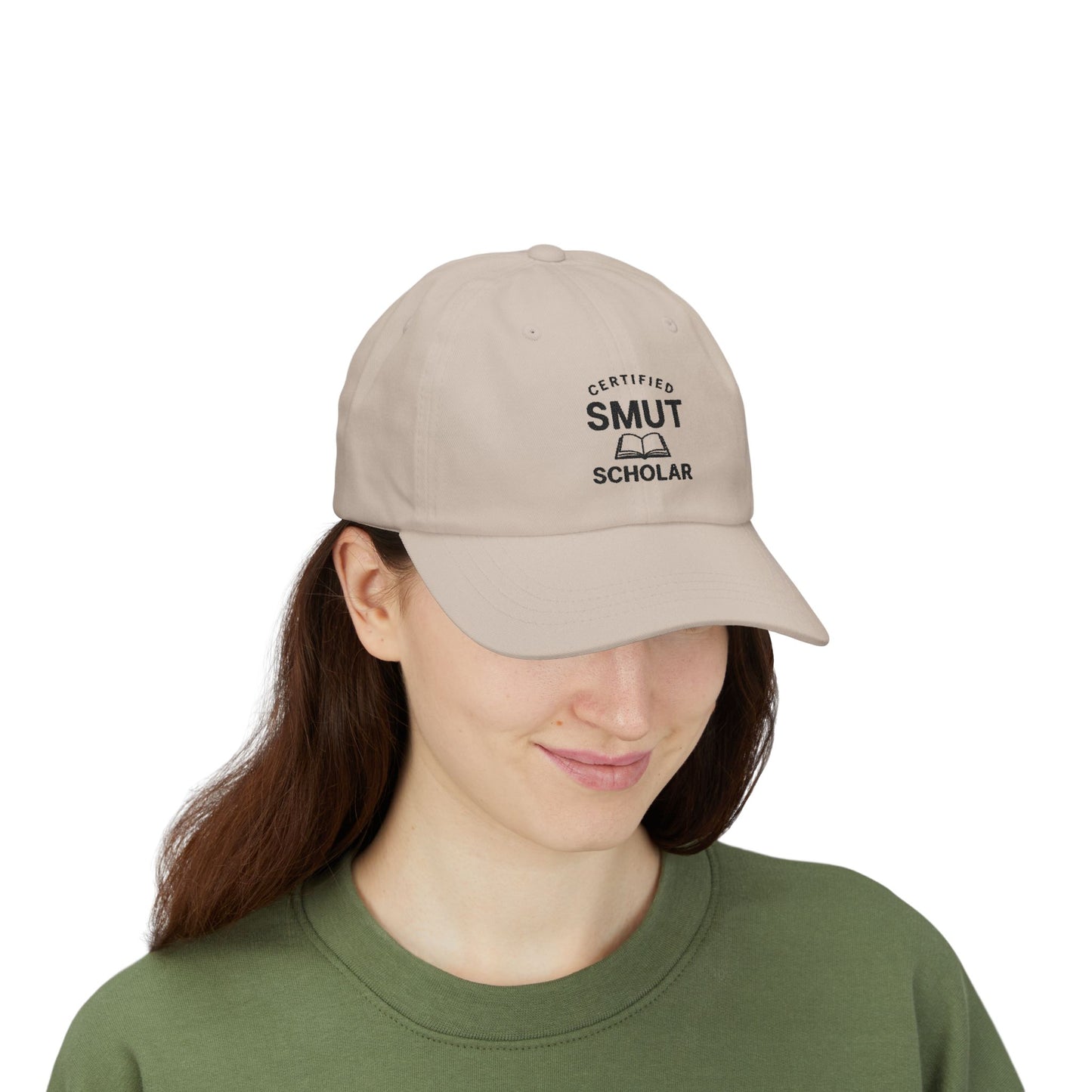 Certified Smut Scholar Dad Cap – Embroidered Book Lover Hat