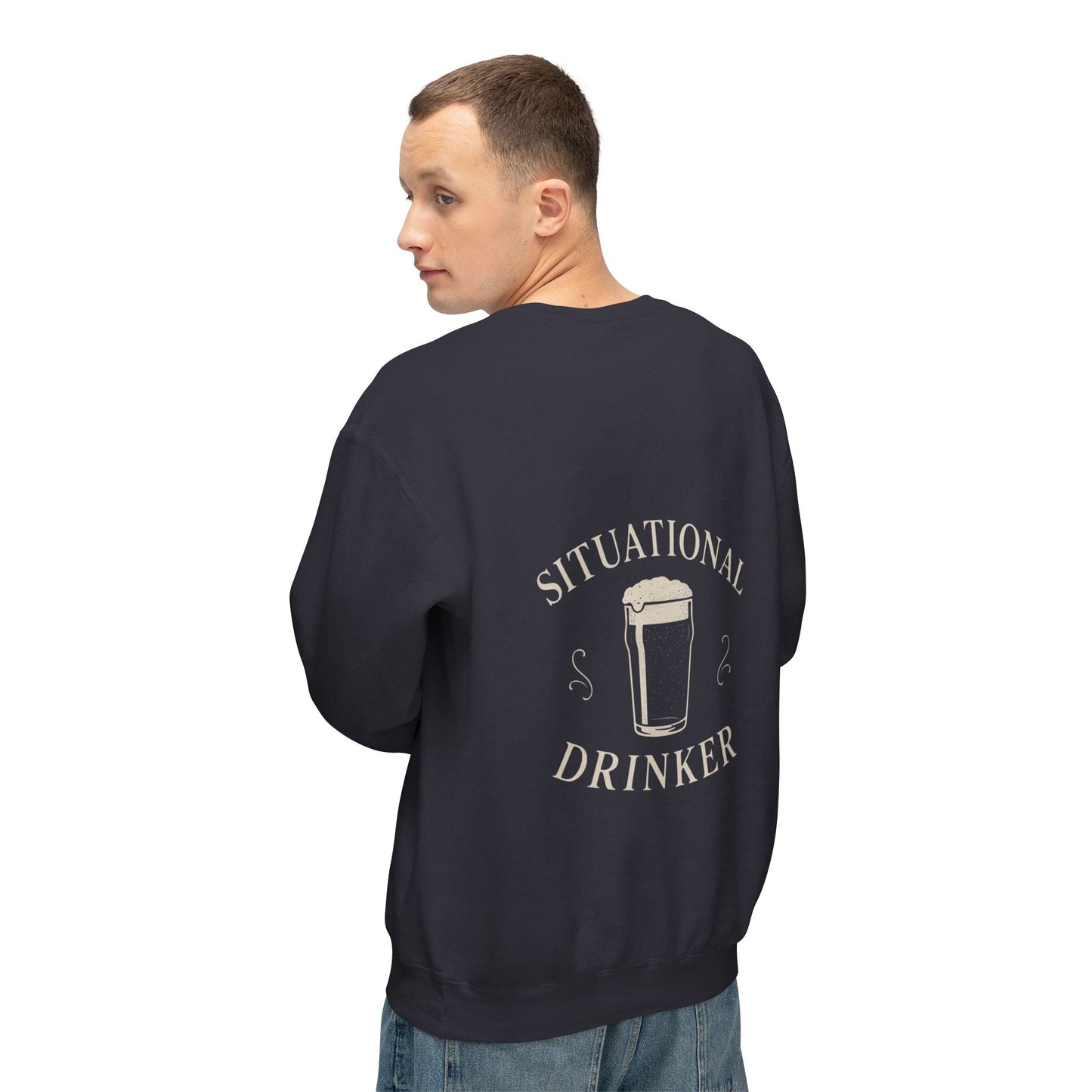 Situational Drinker Unisex Lightweight Crewneck Sweatshirt