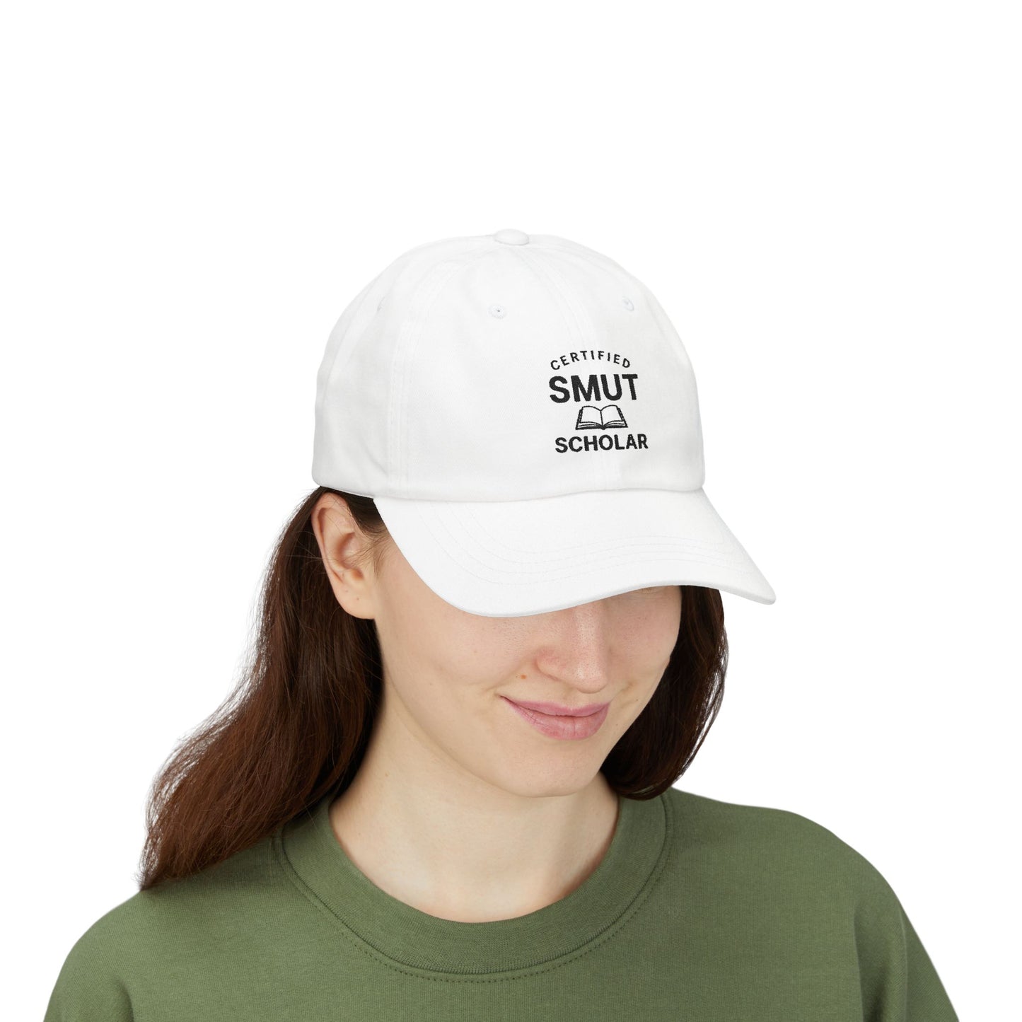 Certified Smut Scholar Dad Cap – Embroidered Book Lover Hat