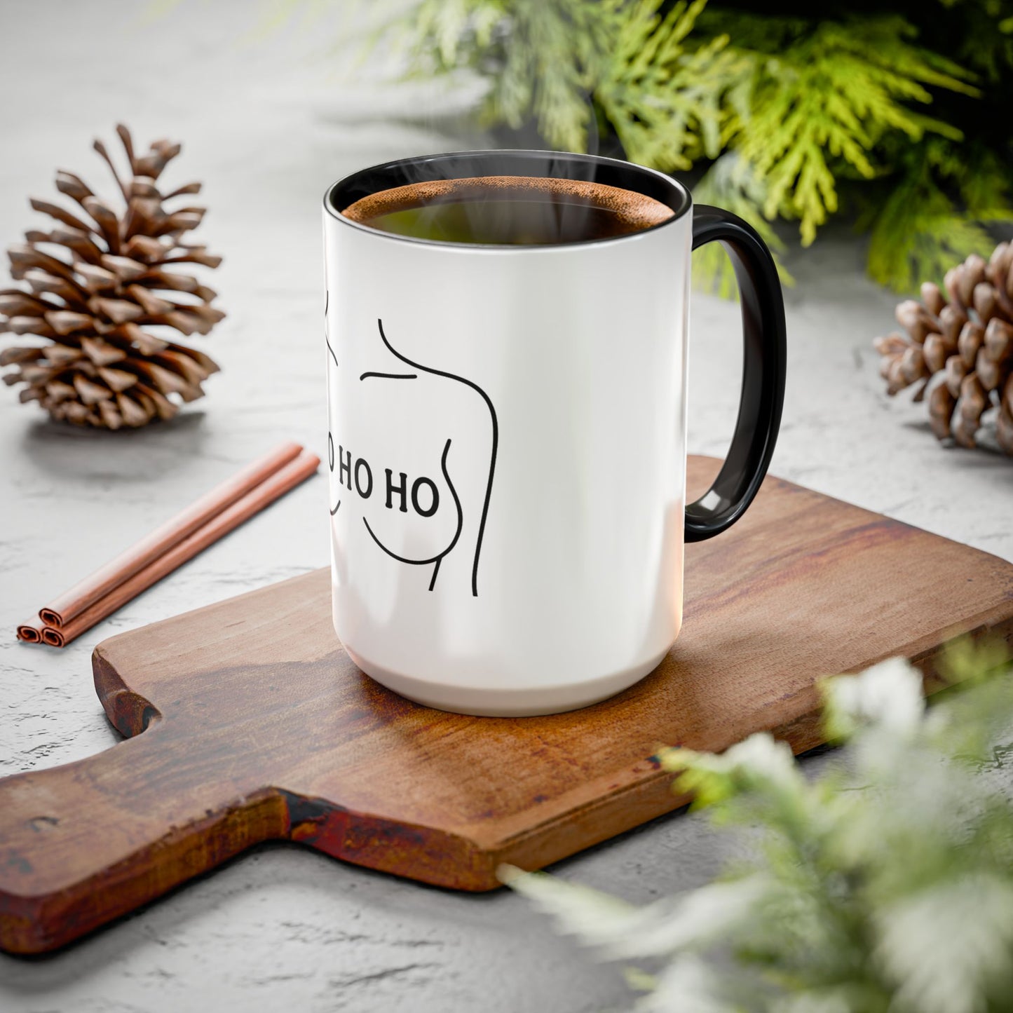 'HO HO HO' Holiday Mug - 11oz & 15oz