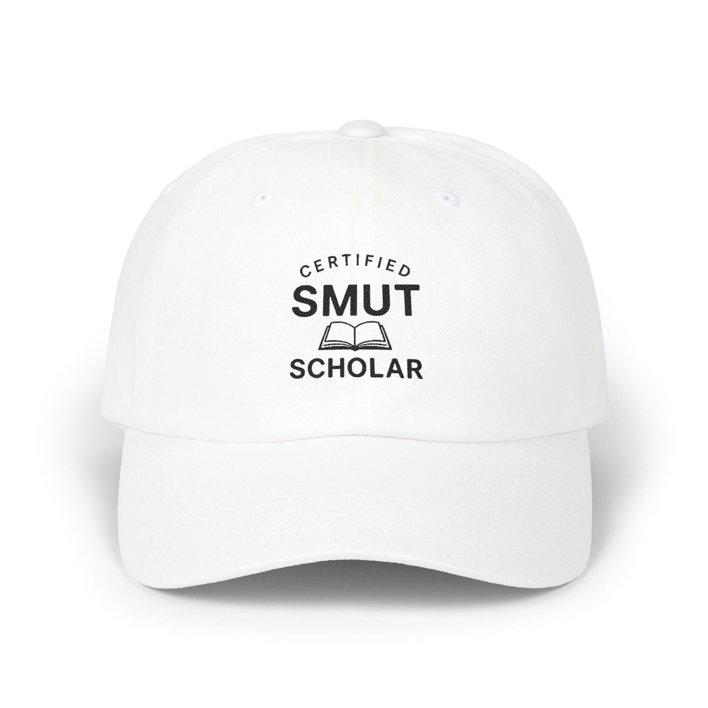 Certified Smut Scholar Dad Cap – Embroidered Book Lover Hat