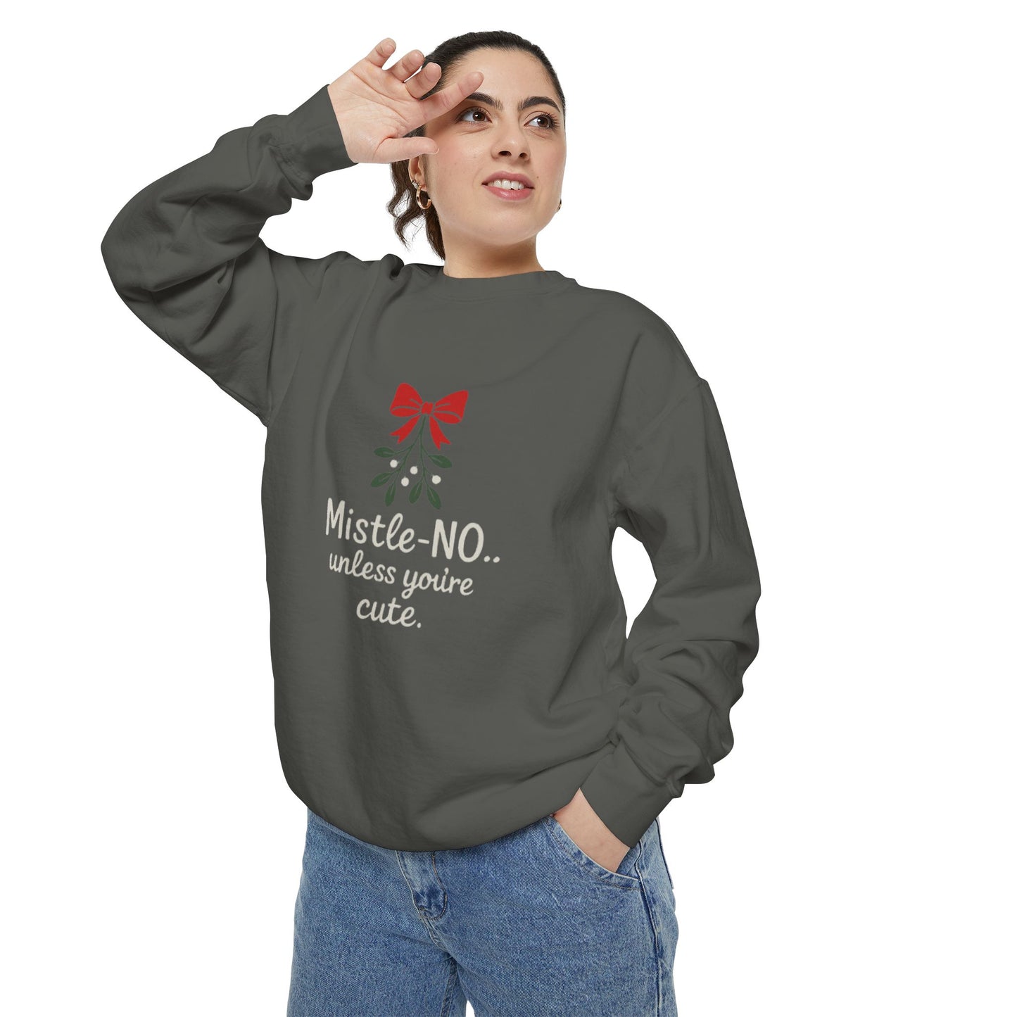 Mistletoe Humor Sweatshirt