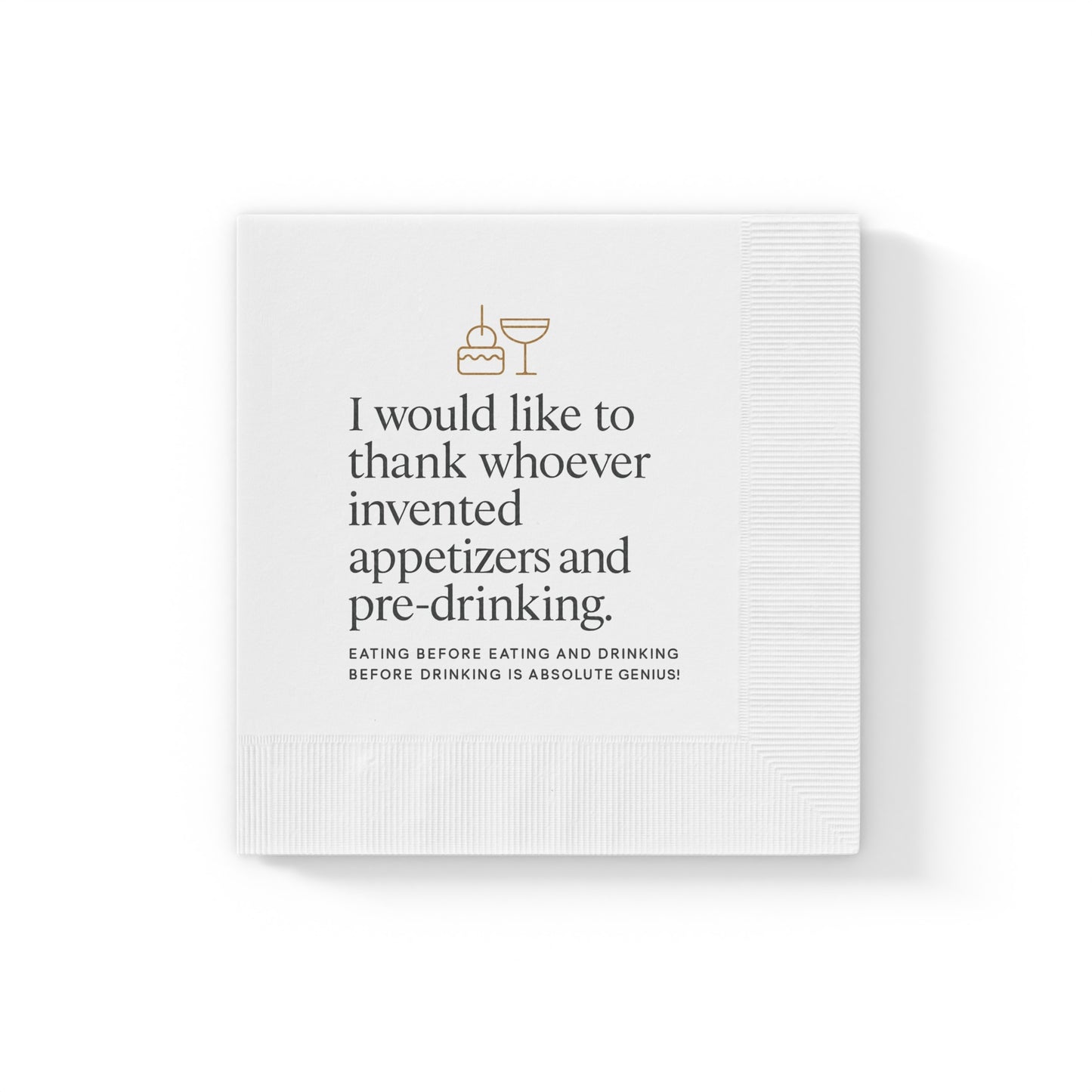 Pre Drinking Entertainment Napkins