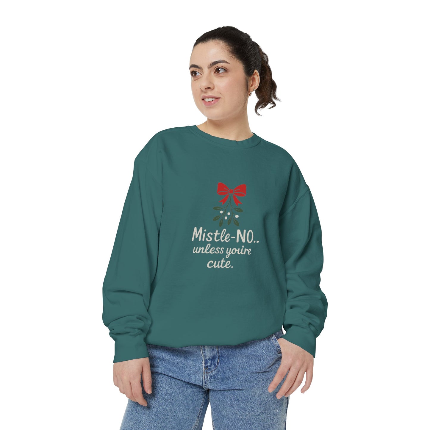 Mistletoe Humor Sweatshirt