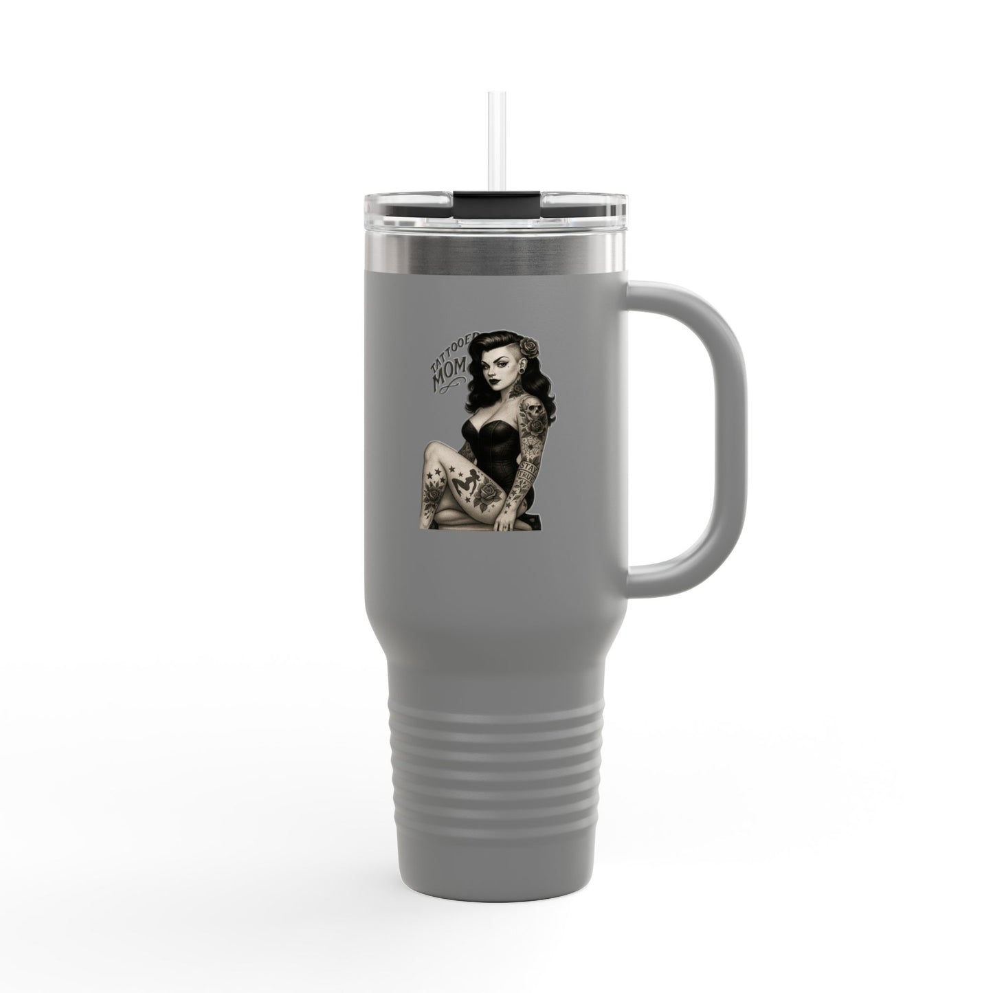 Tattooed Mom - Insulated Travel Mug 40oz