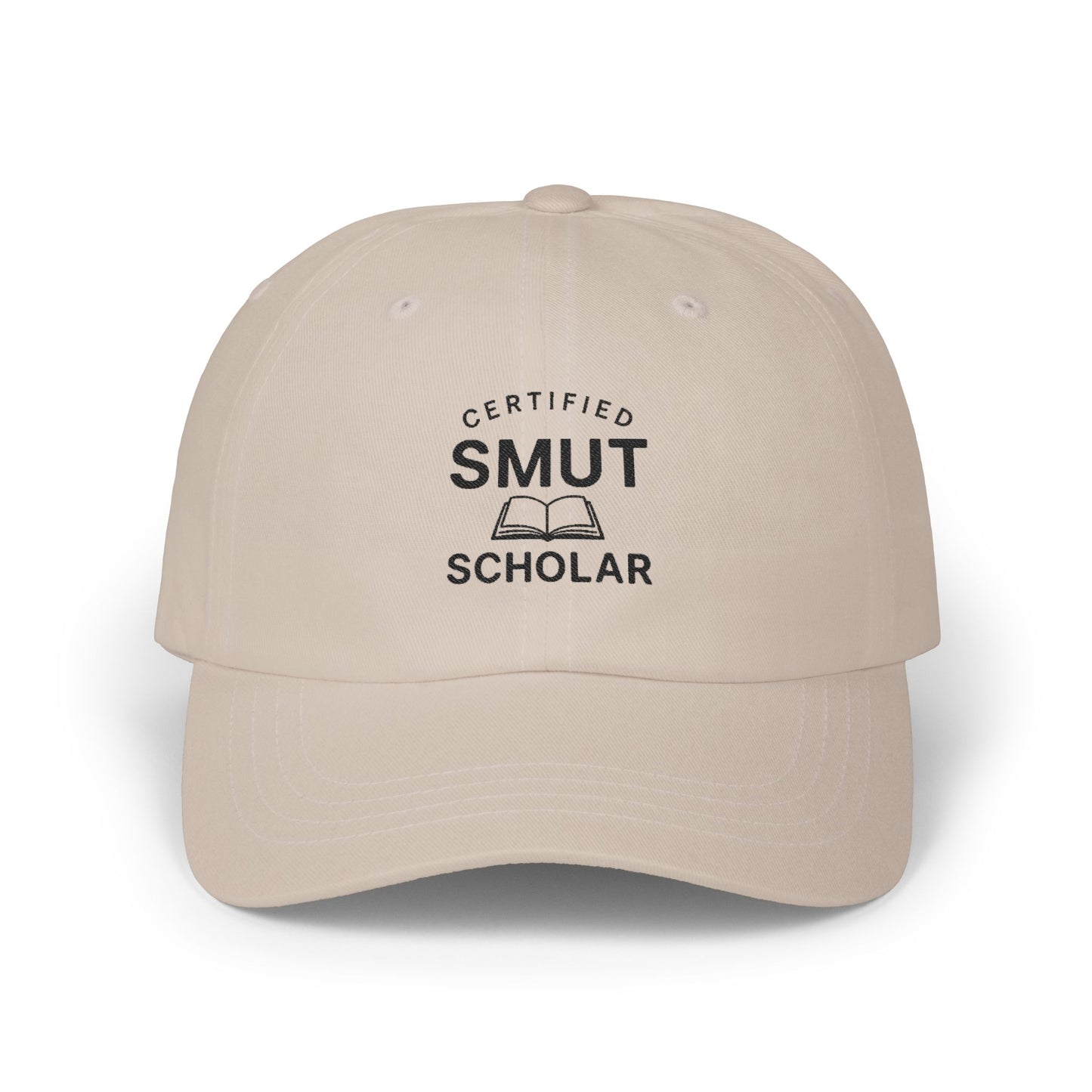 Certified Smut Scholar Dad Cap – Embroidered Book Lover Hat