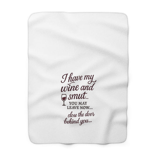 Smut Reading Sherpa Fleece Blanket