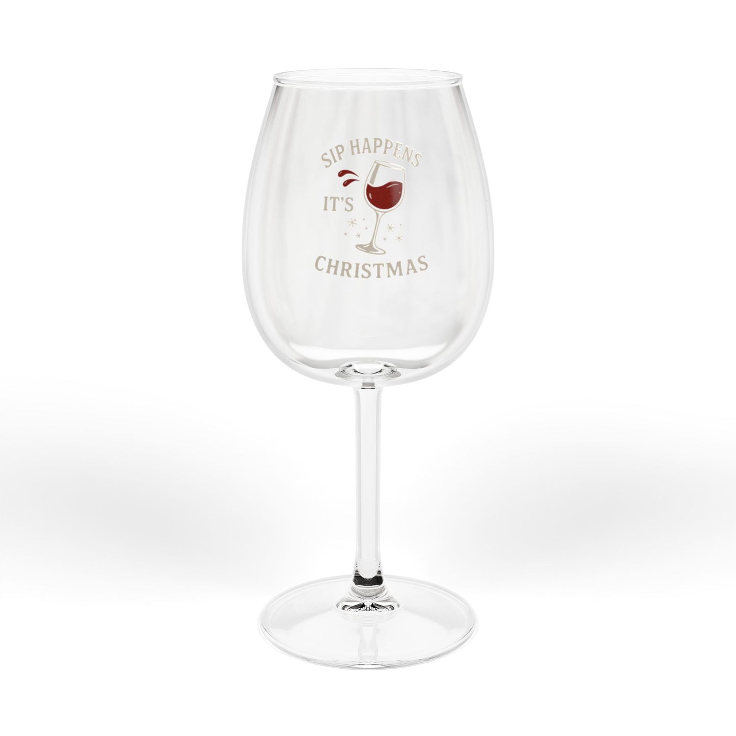 Sip Happens Wine Glass, 12oz