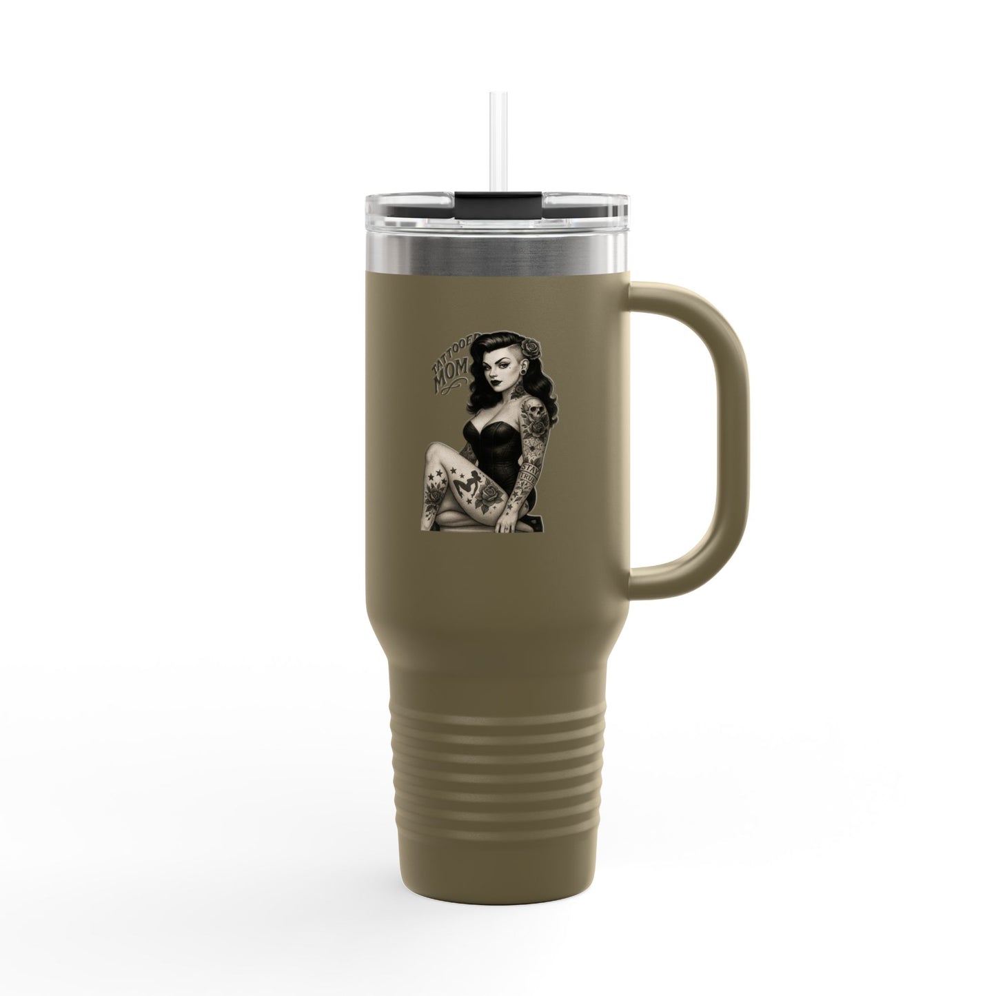 Tattooed Mom - Insulated Travel Mug 40oz