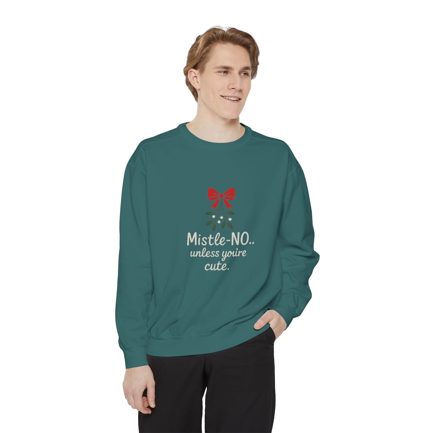 Mistletoe Humor Sweatshirt