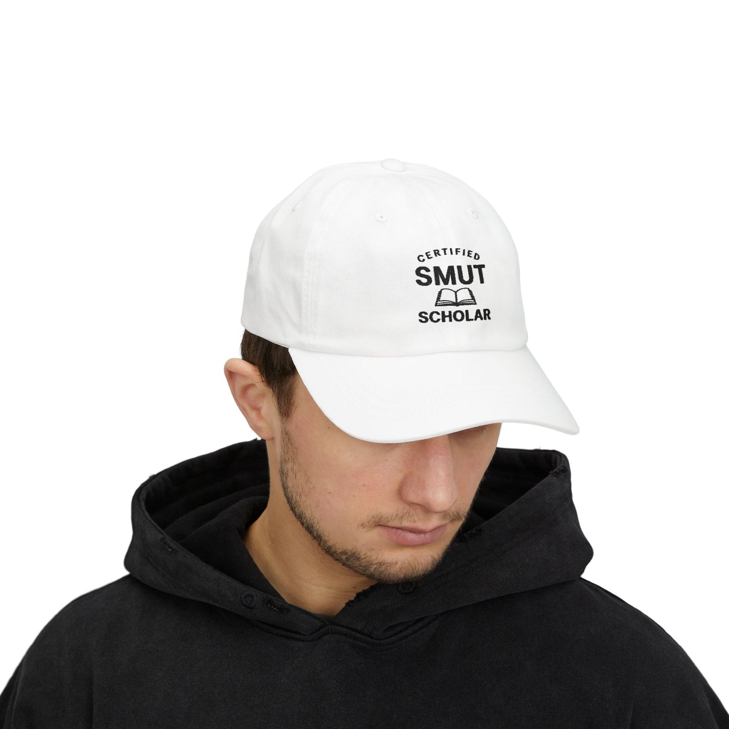 Certified Smut Scholar Dad Cap – Embroidered Book Lover Hat