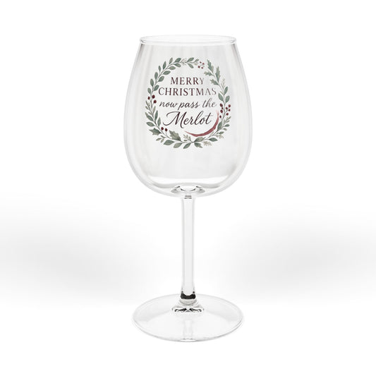 Pass the Merlot Wine Glass, 12oz