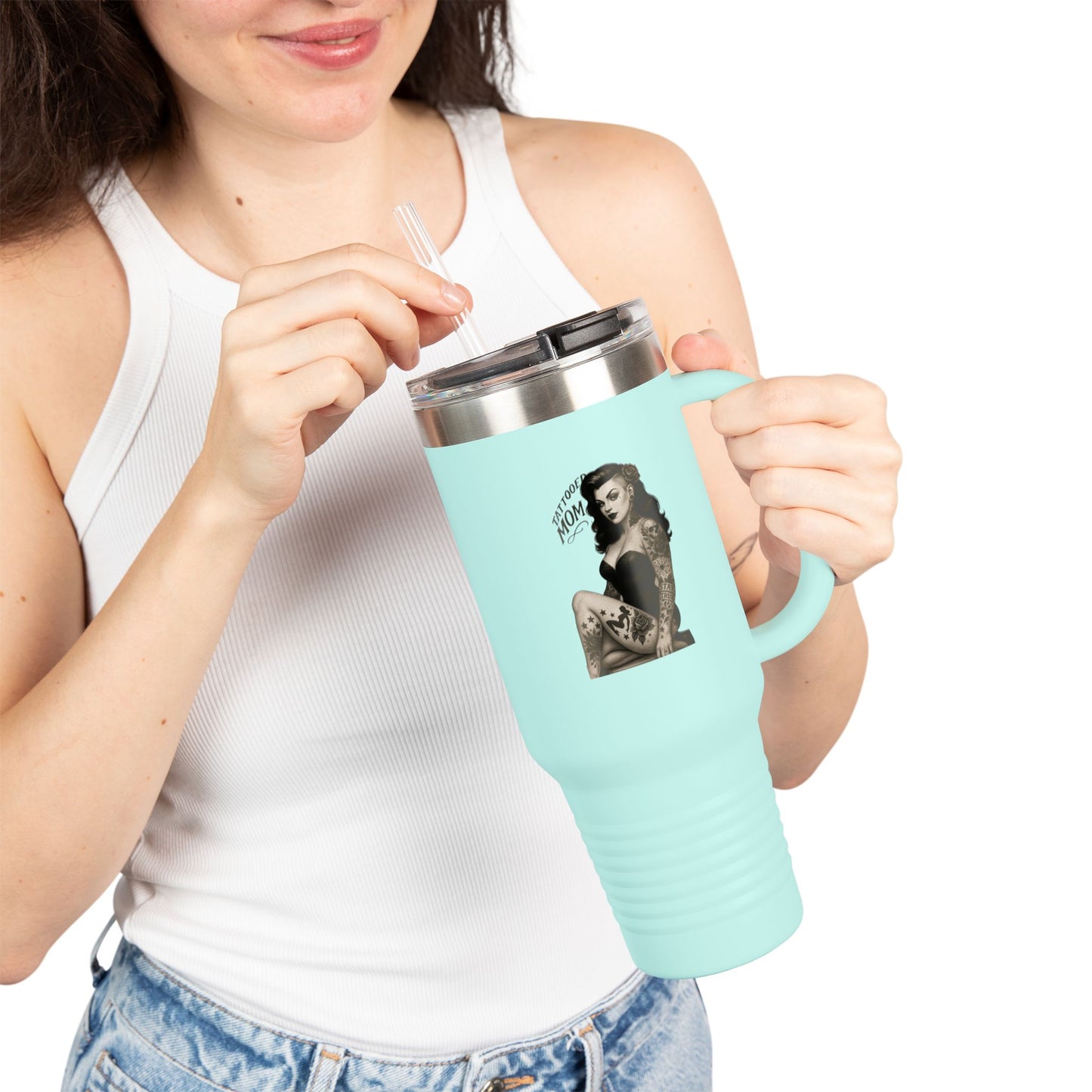 Tattooed Mom - Insulated Travel Mug 40oz