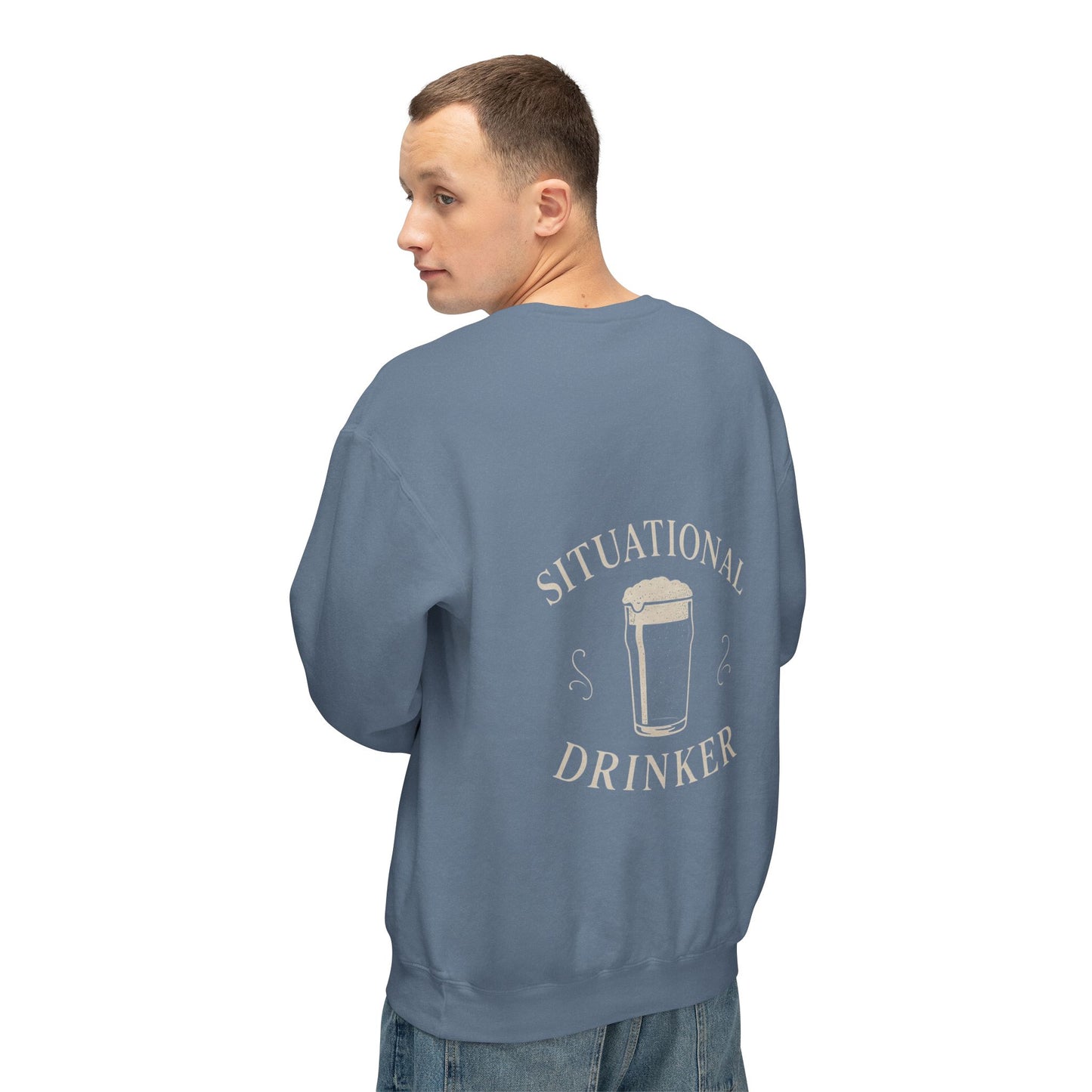 Situational Drinker Unisex Lightweight Crewneck Sweatshirt