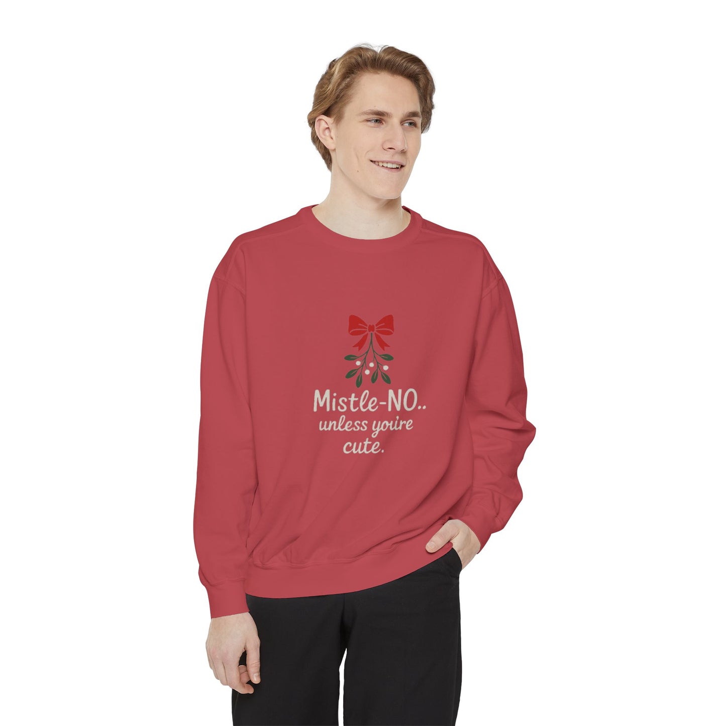 Mistletoe Humor Sweatshirt