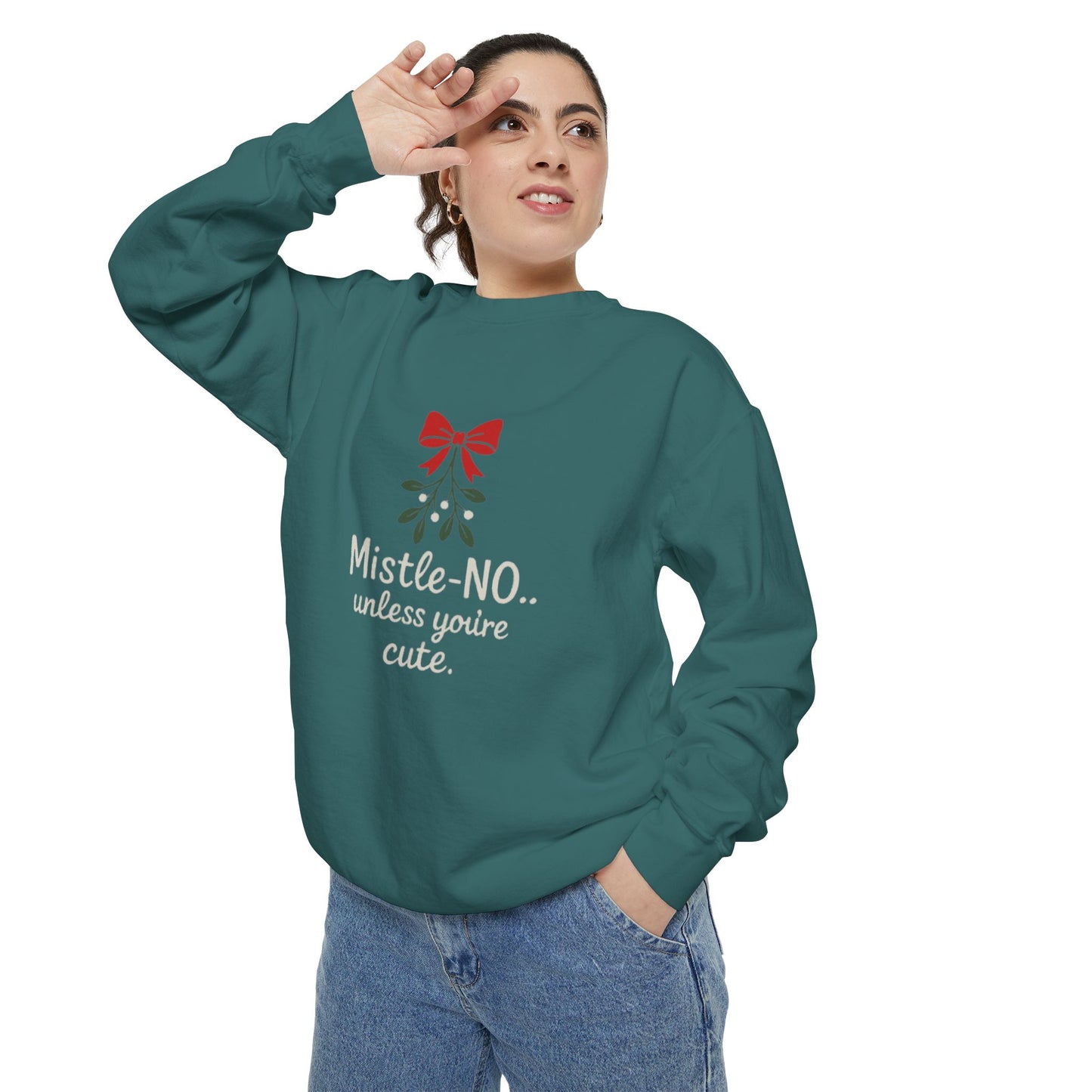 Mistletoe Humor Sweatshirt